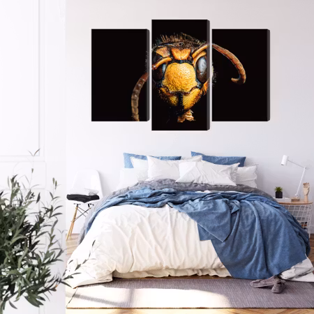 Canvastavla - Hornet on a macro scale