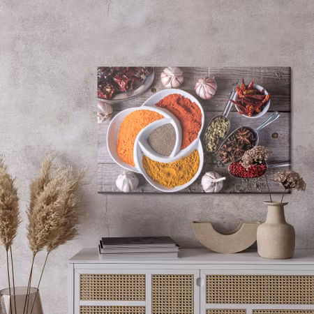 Canvastavla - Colorful spicy spices
