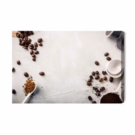 Canvastavla - Various types of coffee