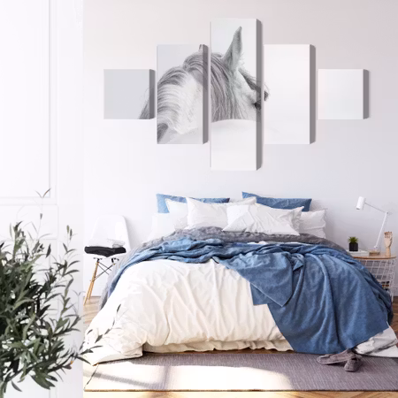 Canvastavla - Andalusian horse in the fog