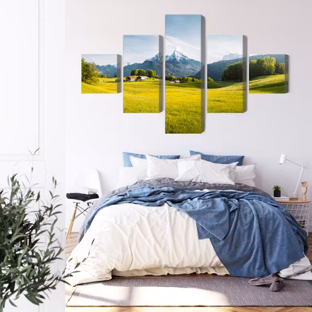 Canvastavla - Mountain landscape in the alps