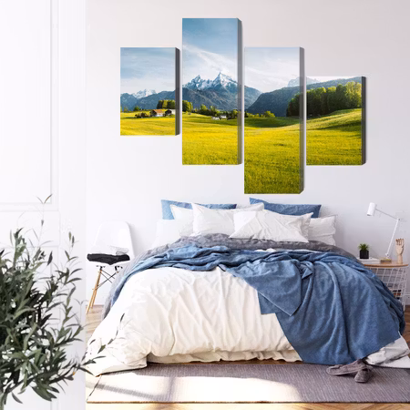 Canvastavla - Mountain landscape in the alps