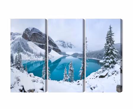 Canvastavla - Moraine Lake in winter