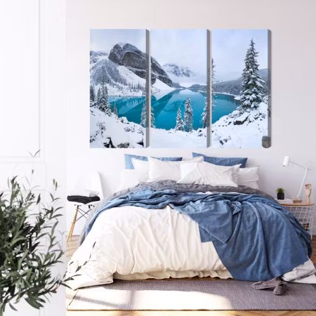 Canvastavla - Moraine Lake in winter