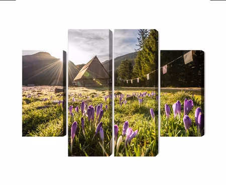 Canvastavla - Chocho?owska valley in the tatras 3d