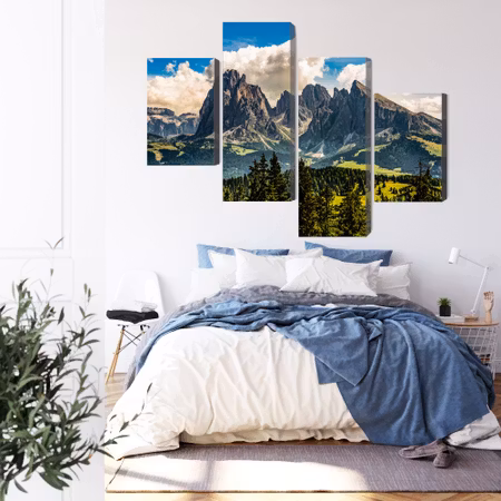 Canvastavla - View of the italian dolomites 3d