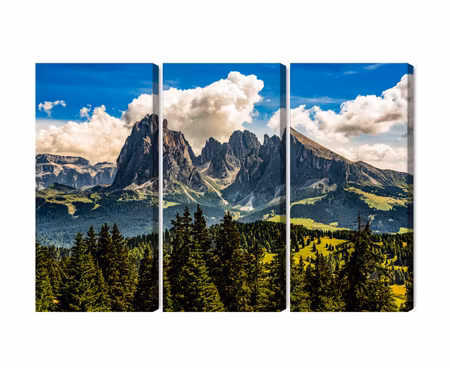 Canvastavla - View of the italian dolomites 3d
