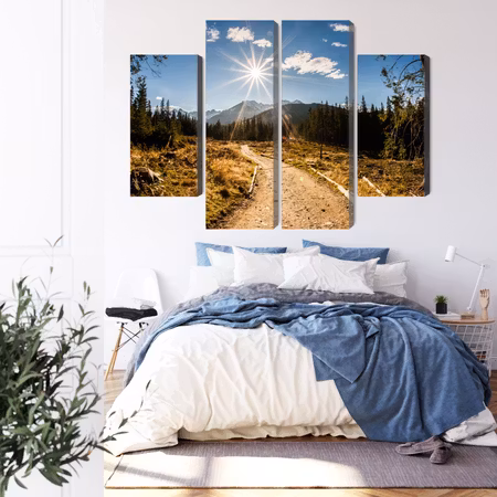 Canvastavla - A sunny day in the tatras 3d