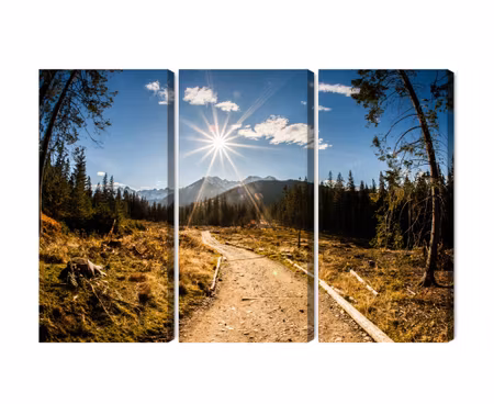 Canvastavla - A sunny day in the tatras 3d