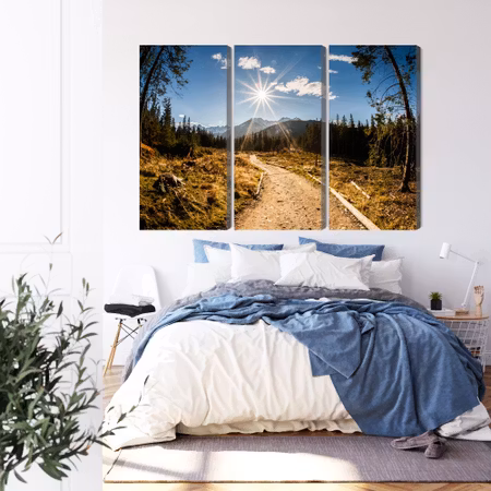 Canvastavla - A sunny day in the tatras 3d