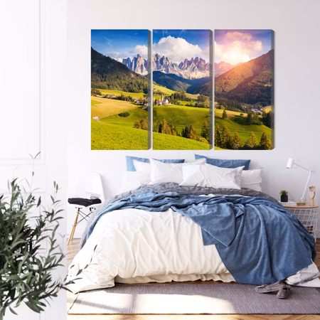 Canvastavla - Sunny day in the mountains