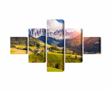 Canvastavla - Sunny day in the mountains