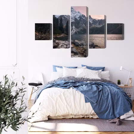 Canvastavla - Lake and forest in the mountains