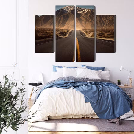 Canvastavla - Road to the mountains 3d