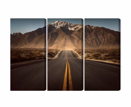 Canvastavla - Road to the mountains 3d