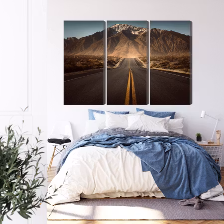 Canvastavla - Road to the mountains 3d