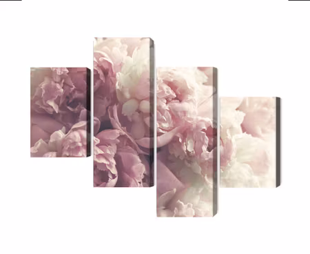 Canvastavla - Peonies in shades of pink