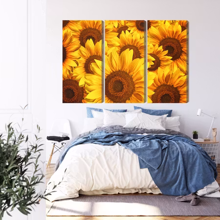 Canvastavla - 3d sunflower flowers