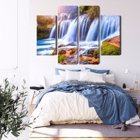 Canvastavla - Jiulong waterfall in luoping