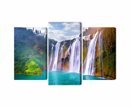 Canvastavla - The waterfall in luoping