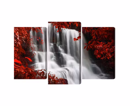 Canvastavla - Man daeng waterfall