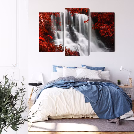 Canvastavla - Man daeng waterfall