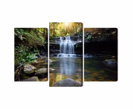 Canvastavla - A waterfall in the bush