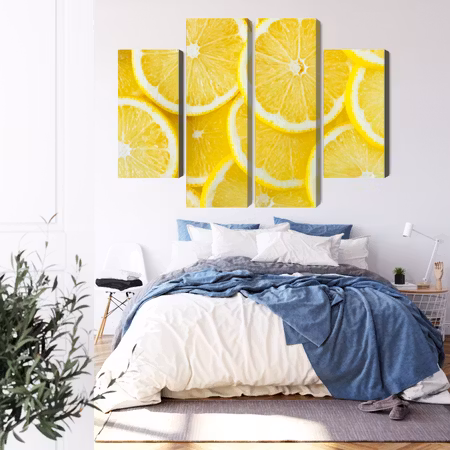 Canvastavla - Lemon slices