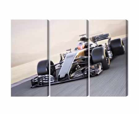Canvastavla - Formula 1 car on the racetrack