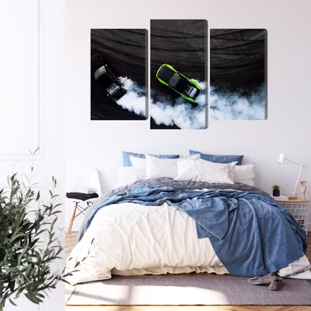 Canvastavla - Drifting 3d cars