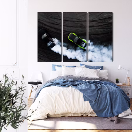 Canvastavla - Drifting 3d cars