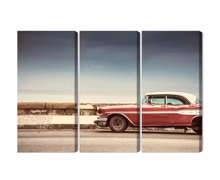 Canvastavla - Old american retro car
