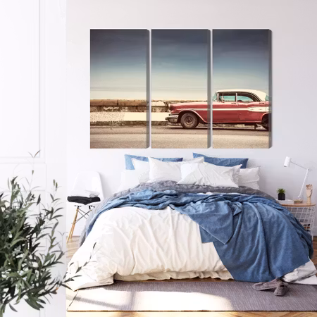 Canvastavla - Old american retro car