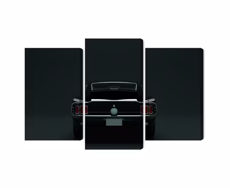 Canvastavla - Vintage black muscle car