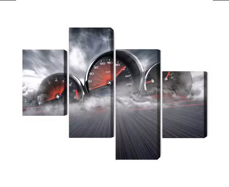 Canvastavla - High speed car counters