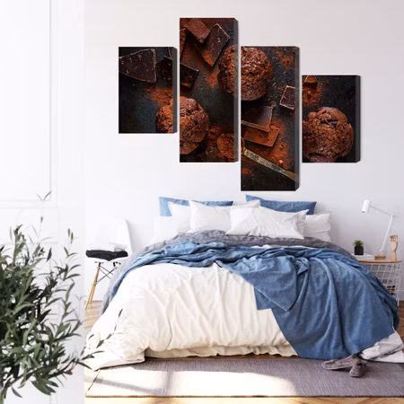 Canvastavla - Chocolate muffins