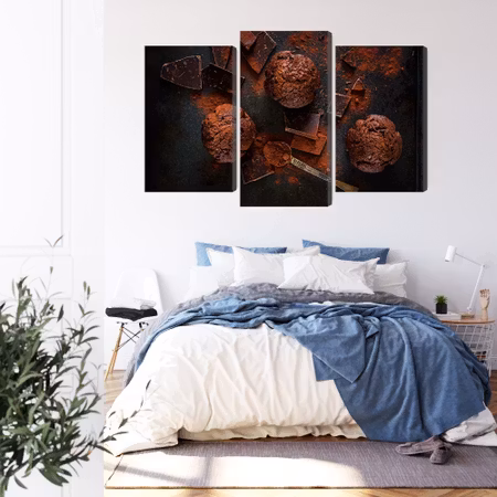 Canvastavla - Chocolate muffins