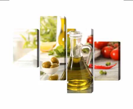 Canvastavla - Jug with fresh oil