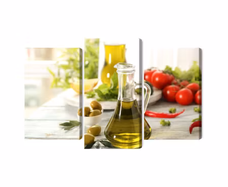 Canvastavla - Jug with fresh oil