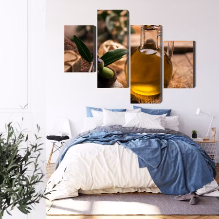 Canvastavla - A bottle of olive oil