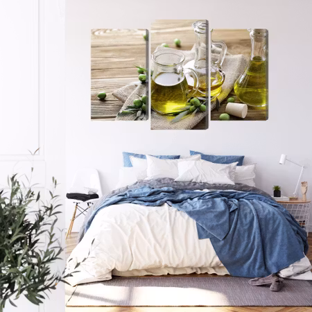 Canvastavla - Olive oil with green olives