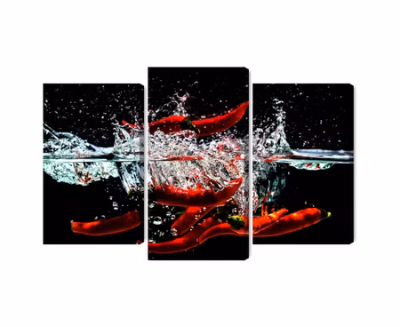 Canvastavla - Chili in water