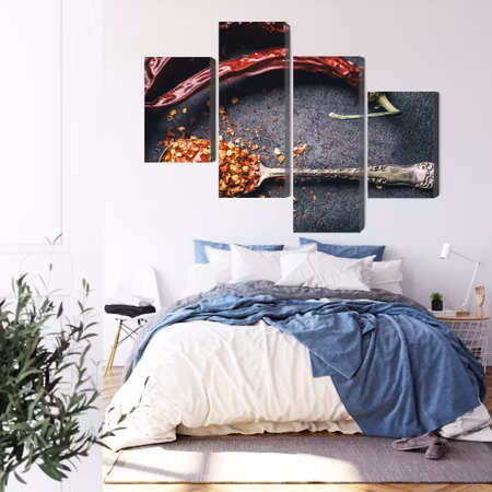 Canvastavla - Dried chili peppers