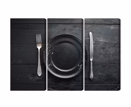 Canvastavla - Vintage tableware