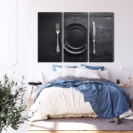 Canvastavla - Vintage tableware