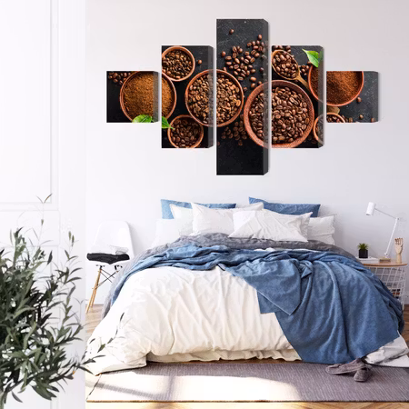 Canvastavla - Ground coffee and beans