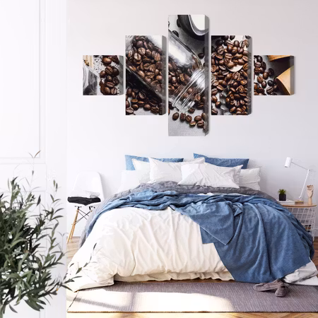 Canvastavla - Ingredients for making coffee