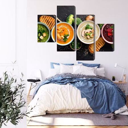 Canvastavla - Vegetable cream soups