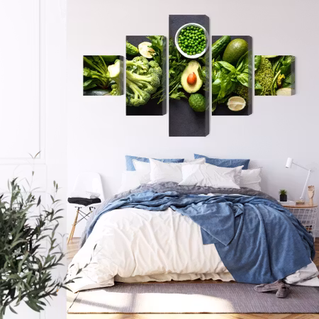 Canvastavla - Green vegetables