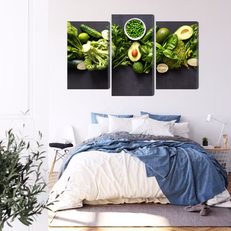 Canvastavla - Green vegetables